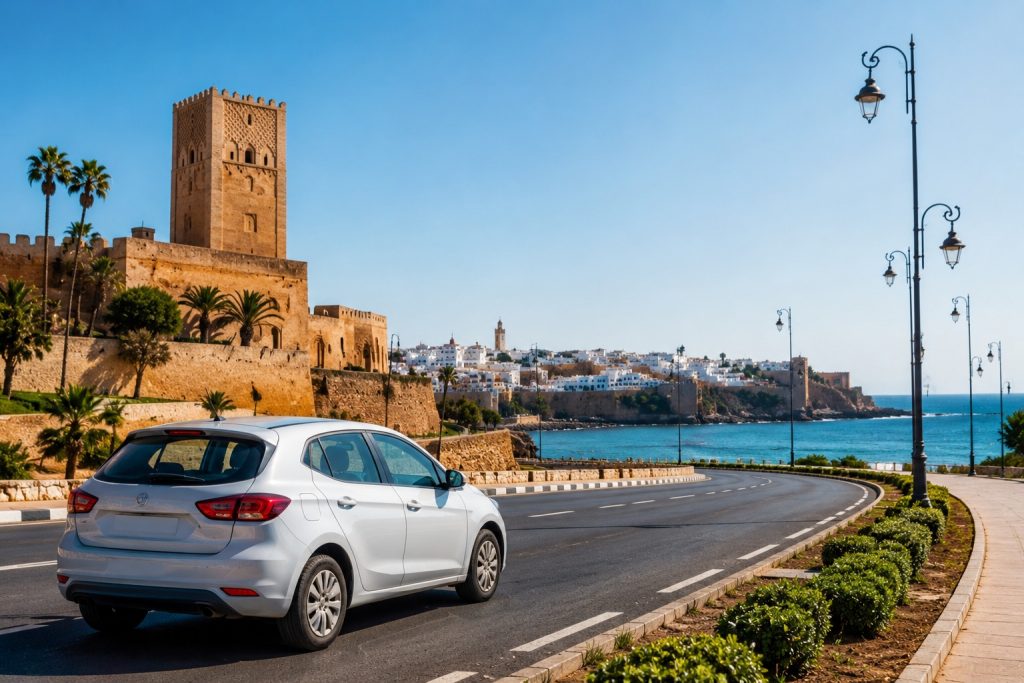 Voiture pas chère Rabat pour étudiants et voyageurs. Découvrez des locations économiques sans frais cachés.